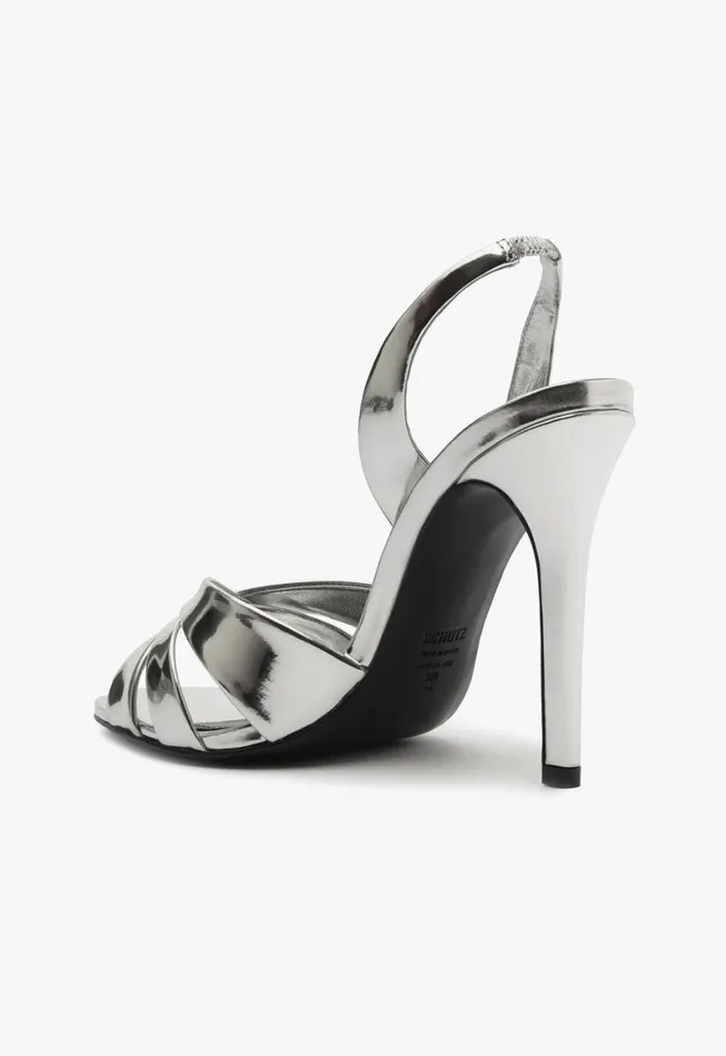 Schutz Shoes Slingbacks Keefa Sling Sandal Silver 8211 Women