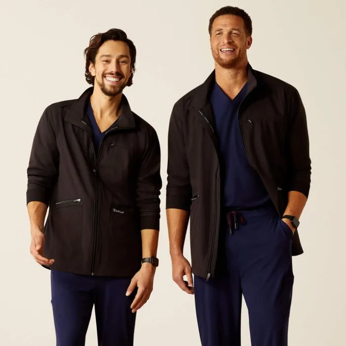 Scrubs 8211 New Men Ariat Conrad Utility Scrub Jacket Black