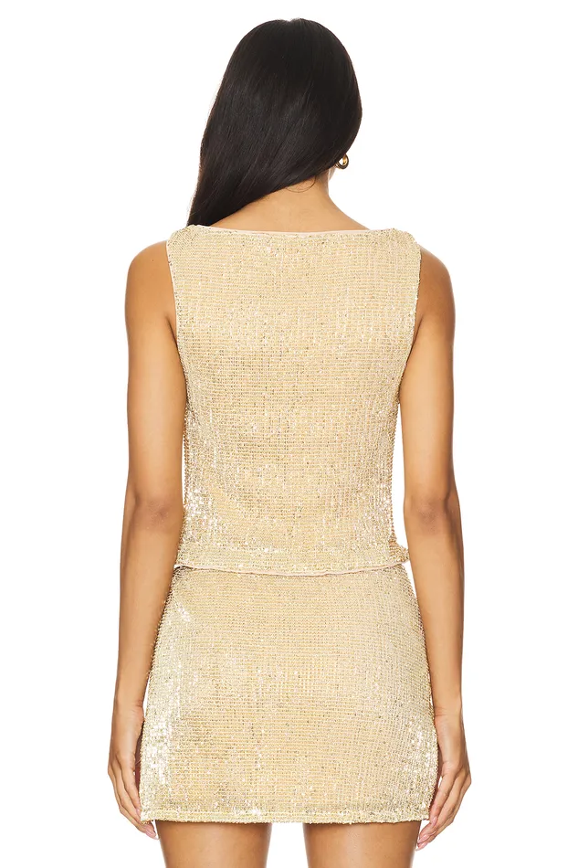 Selma Top Gold Women Lovers and Friends Tops Selma Top Gold Women Lovers and Friends Tops