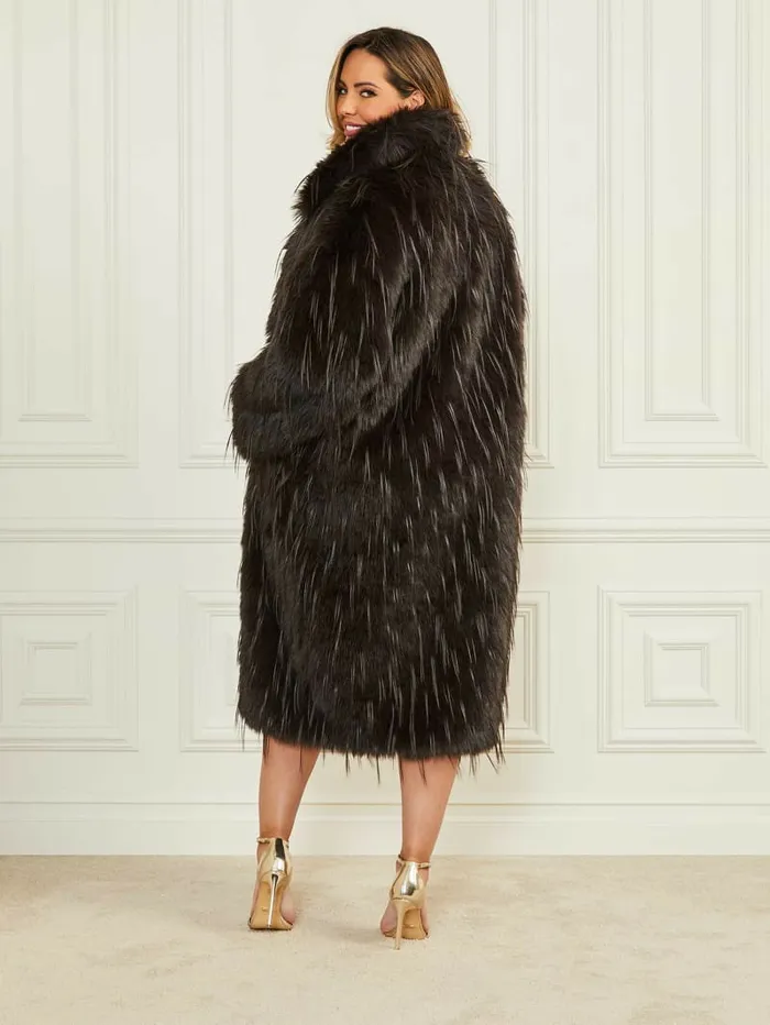 Serena FauxFur Coat Cold Brew Jackets and Coats GUESS Women Serena FauxFur Coat Cold Brew Jackets and Coats GUESS Women