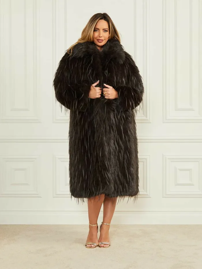 Serena FauxFur Coat Cold Brew Jackets and Coats GUESS Women Serena FauxFur Coat Cold Brew Jackets and Coats GUESS Women