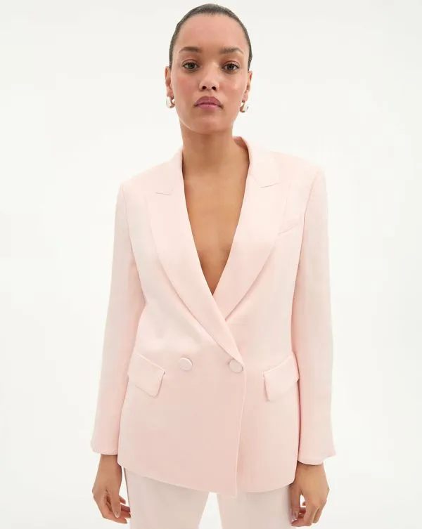 Sevyn Jacket Pink Shell Women Veronica Beard Jackets and Outerwear