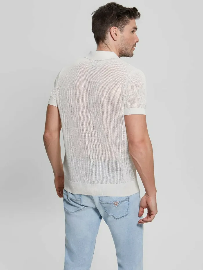 Shirts Men GUESS Eco Lenny OpenStitch Polo Muted Stone Shirts Men GUESS Eco Lenny OpenStitch Polo Muted Stone