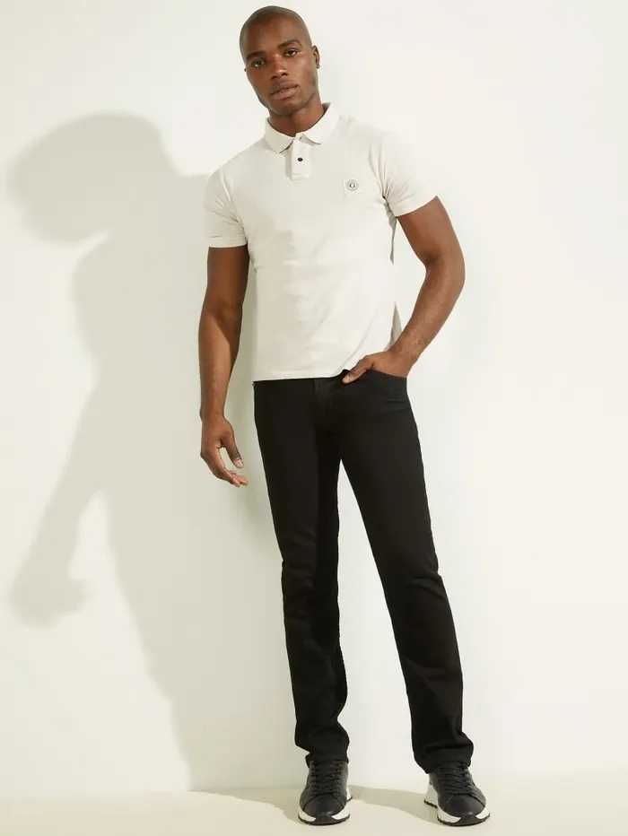 Shirts Men GUESS Washed Polo Muted Stone