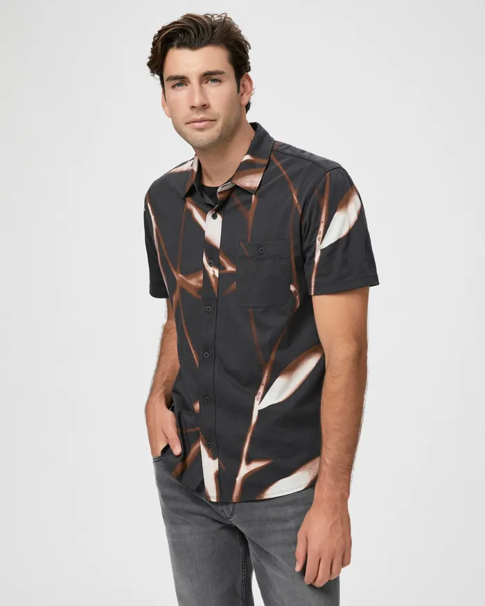 Shirts Men PAIGE Tillman Shirt 8211 Black Cinnamon Multi