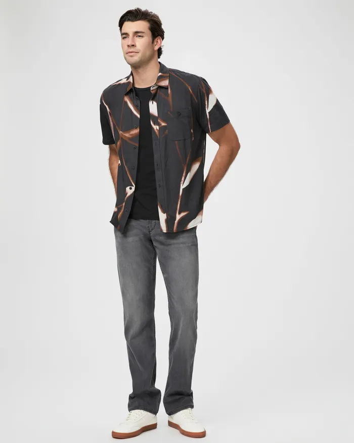 Shirts Men PAIGE Tillman Shirt 8211 Black Cinnamon Multi Shirts Men PAIGE Tillman Shirt 8211 Black Cinnamon Multi