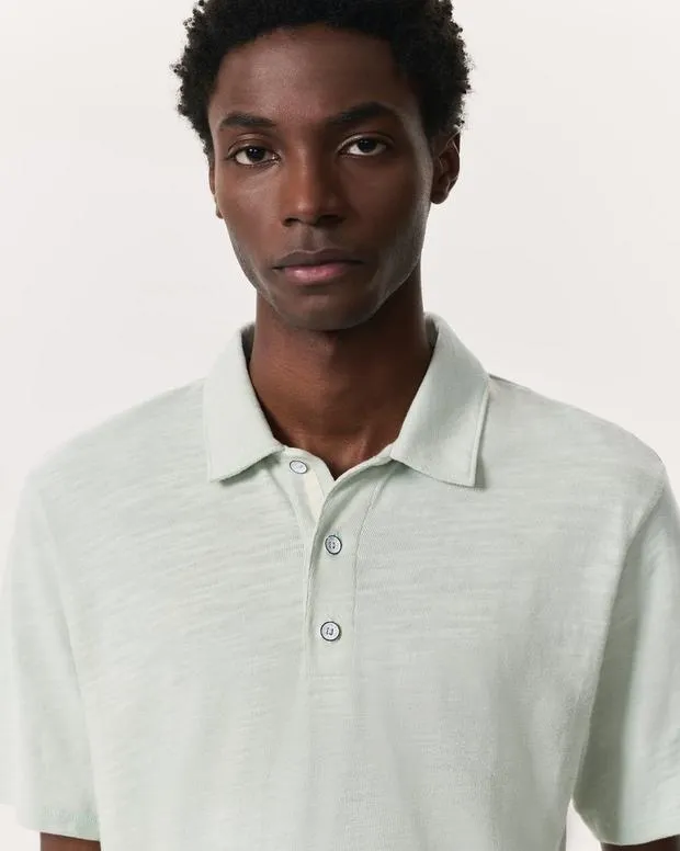 Shirts Men rag and bone Classic Flame Polo Shirt Light Teal