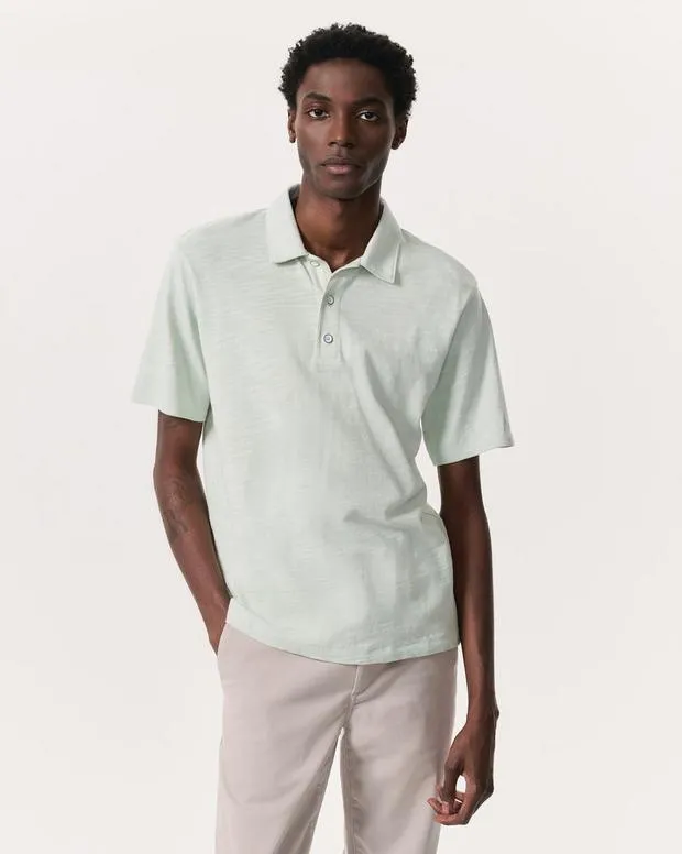 Shirts Men rag and bone Classic Flame Polo Shirt Light Teal