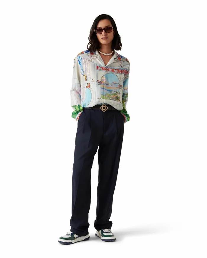 Shirts MenWomen Casablanca Paris Le Passage Silk Shirt