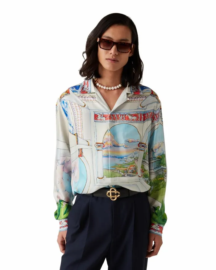 Shirts MenWomen Casablanca Paris Le Passage Silk Shirt