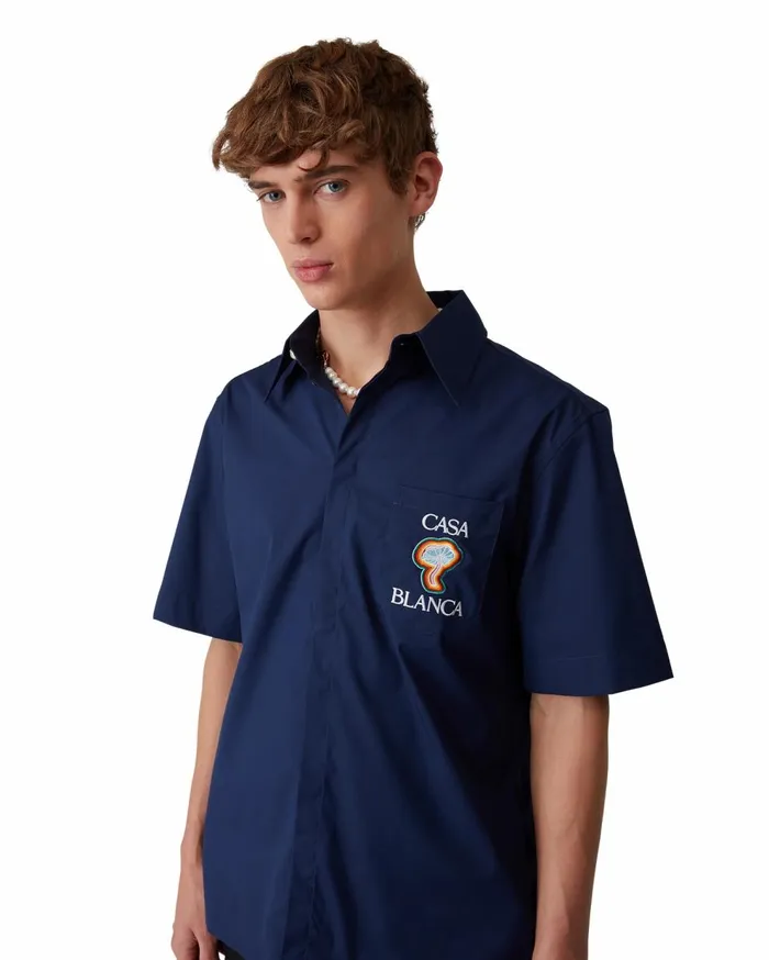 Shirts MenWomen Casablanca Paris Rainbow Mushroom Shirt Shirts MenWomen Casablanca Paris Rainbow Mushroom Shirt