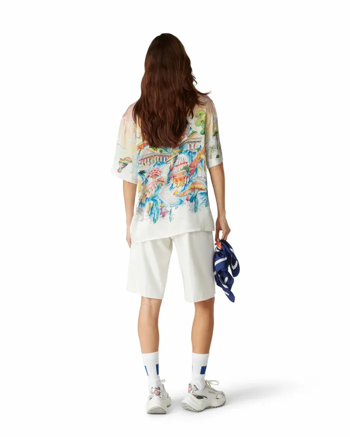 Shirts MenWomen Casablanca Paris The Road To Knowledge Silk Shirt Shirts MenWomen Casablanca Paris The Road To Knowledge Silk Shirt