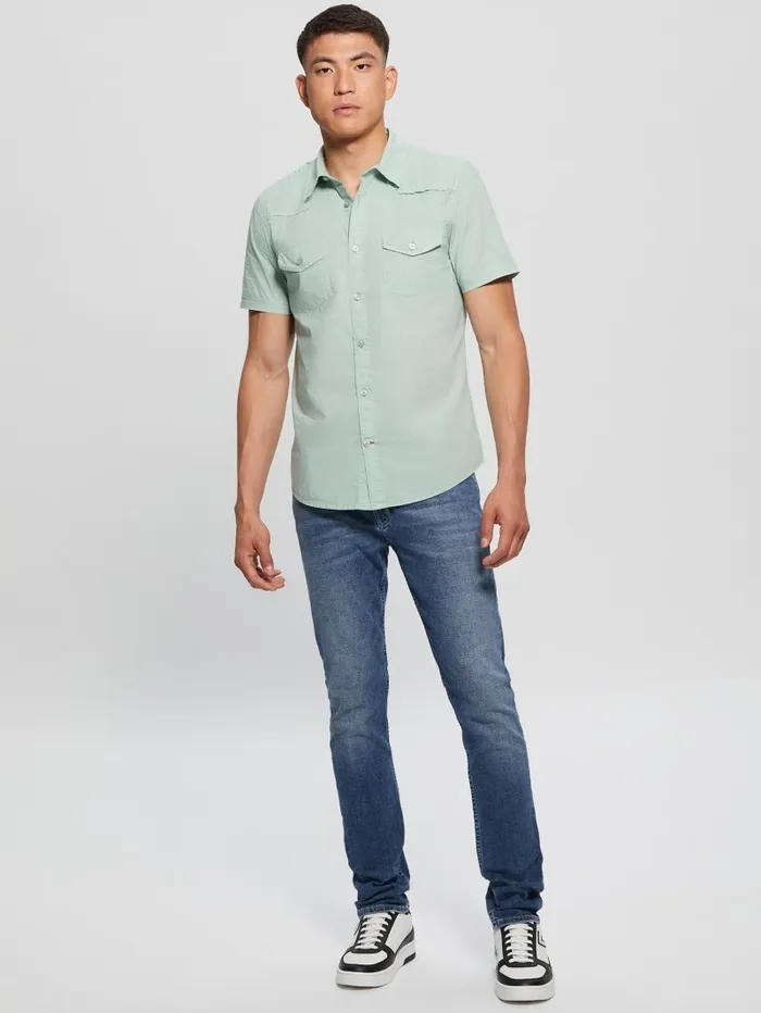 Shirts Nottingham Shirt Soft Mint 8211 GUESS Men Shirts Nottingham Shirt Soft Mint 8211 GUESS Men