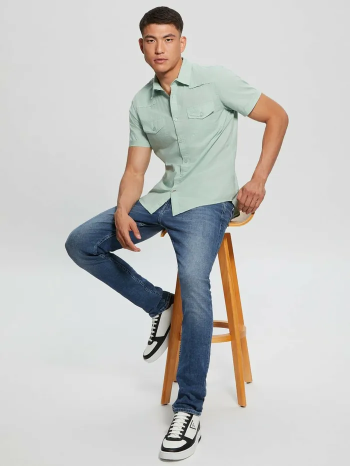 Shirts Nottingham Shirt Soft Mint 8211 GUESS Men Shirts Nottingham Shirt Soft Mint 8211 GUESS Men