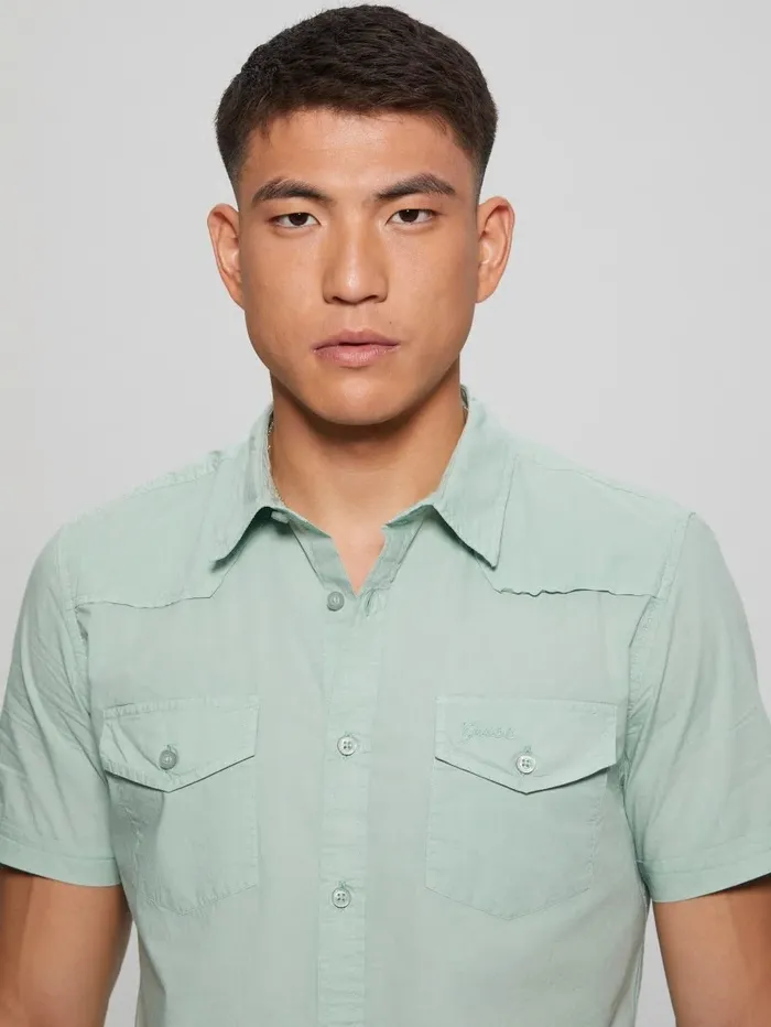 Shirts Nottingham Shirt Soft Mint 8211 GUESS Men Shirts Nottingham Shirt Soft Mint 8211 GUESS Men