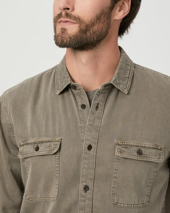 Shirts PAIGE Men Martin Shirt 8211 Vintage Weathered Mushroom Shirts PAIGE Men Martin Shirt 8211 Vintage Weathered Mushroom