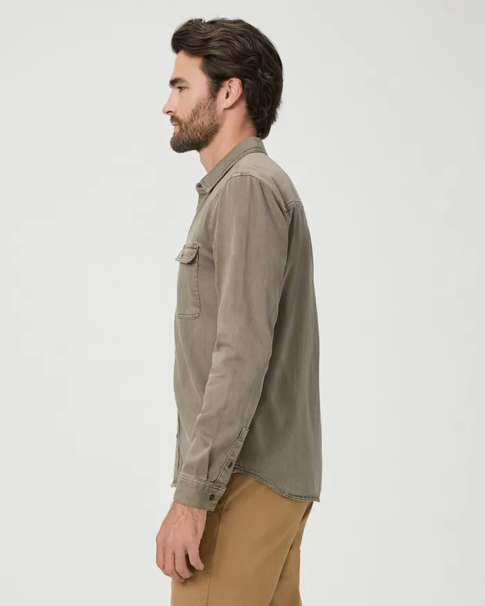 Shirts PAIGE Men Martin Shirt 8211 Vintage Weathered Mushroom Shirts PAIGE Men Martin Shirt 8211 Vintage Weathered Mushroom