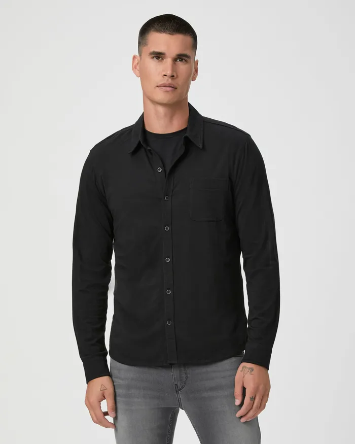 Shirts PAIGE Men Stockton Button Up 8211 Black