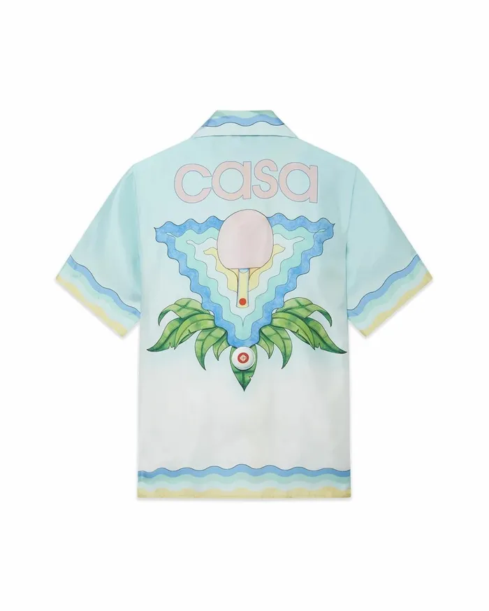 Shirts Women Casablanca Paris Memphis Icon Silk Shirt
