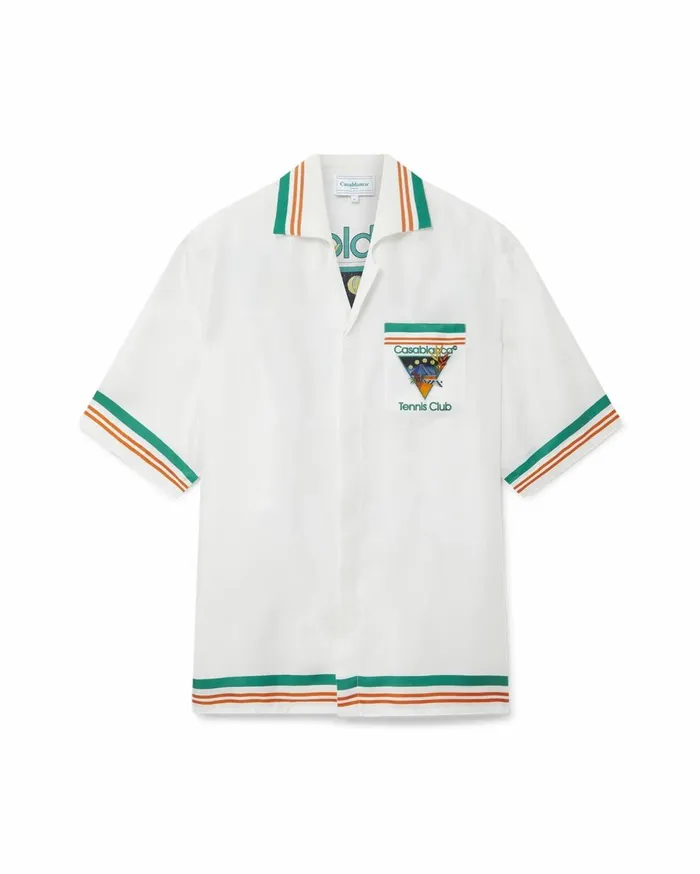 Shirts Women Casablanca Paris Tennis Club Icon Silk Shirt