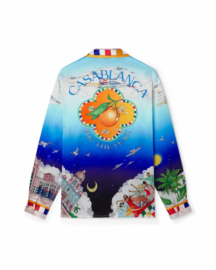 Shirts WomenMen Casablanca Paris Les Dimensions Silk Shirt