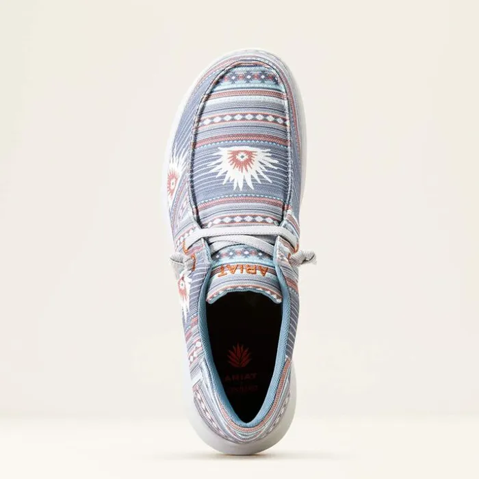 Shoes and Sneakers Men Ariat Hilo Sendero Blue Boquillas Print