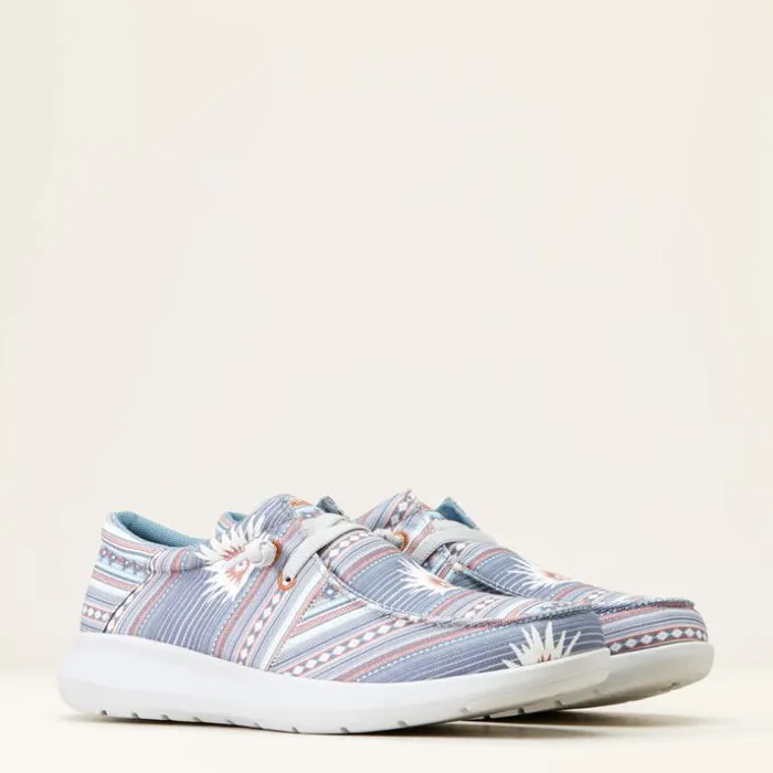 Shoes and Sneakers Men Ariat Hilo Sendero Blue Boquillas Print