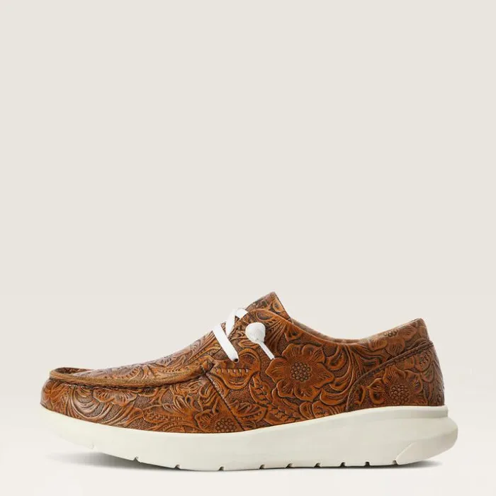 Shoes and Sneakers Women Ariat Hilo Brown Floral Emboss Shoes and Sneakers Women Ariat Hilo Brown Floral Emboss