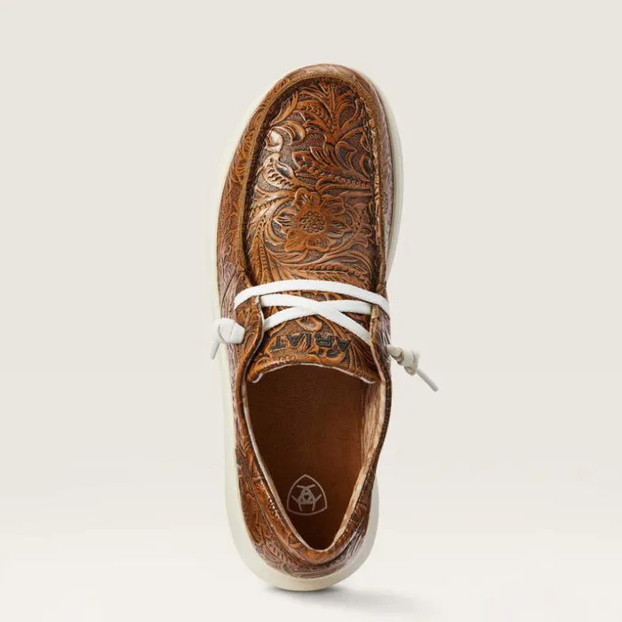 Shoes and Sneakers Women Ariat Hilo Brown Floral Emboss Shoes and Sneakers Women Ariat Hilo Brown Floral Emboss