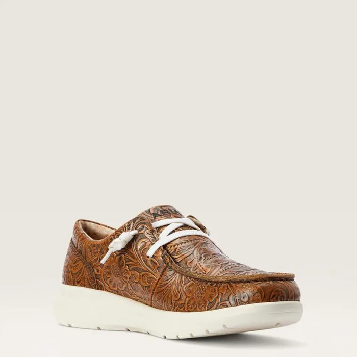 Shoes and Sneakers Women Ariat Hilo Brown Floral Emboss Shoes and Sneakers Women Ariat Hilo Brown Floral Emboss