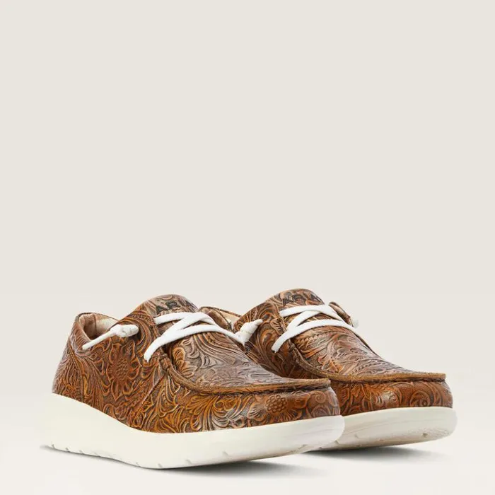 Shoes and Sneakers Women Ariat Hilo Brown Floral Emboss Shoes and Sneakers Women Ariat Hilo Brown Floral Emboss