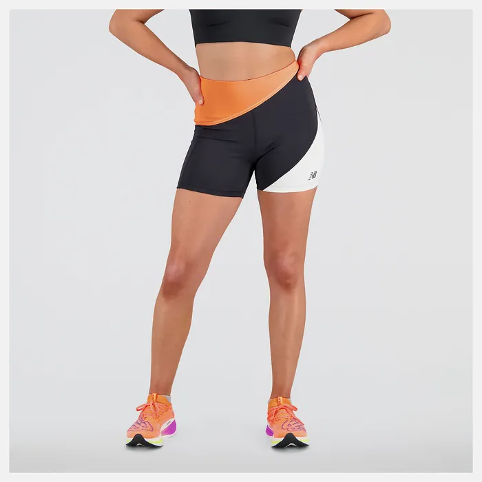 Shorts New Balance Women Q Speed Shape Shield 4 Inch Fitted Short NEON DRAGONFLY Shorts New Balance Women Q Speed Shape Shield 4 Inch Fitted Short NEON DRAGONFLY