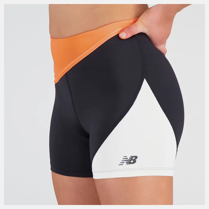 Shorts New Balance Women Q Speed Shape Shield 4 Inch Fitted Short NEON DRAGONFLY Shorts New Balance Women Q Speed Shape Shield 4 Inch Fitted Short NEON DRAGONFLY