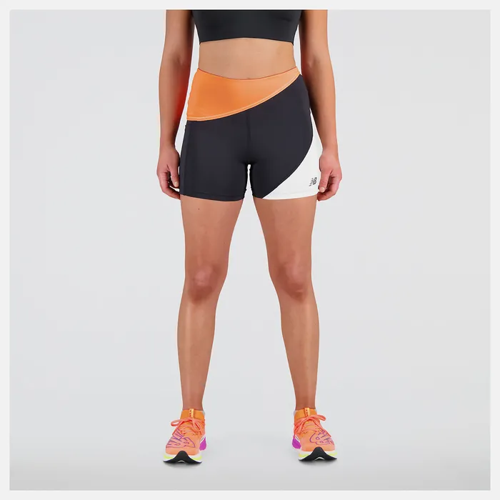 Shorts New Balance Women Q Speed Shape Shield 4 Inch Fitted Short NEON DRAGONFLY Shorts New Balance Women Q Speed Shape Shield 4 Inch Fitted Short NEON DRAGONFLY