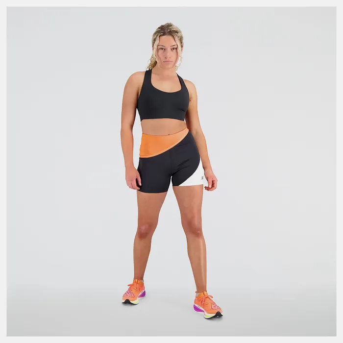 Shorts New Balance Women Q Speed Shape Shield 4 Inch Fitted Short NEON DRAGONFLY Shorts New Balance Women Q Speed Shape Shield 4 Inch Fitted Short NEON DRAGONFLY
