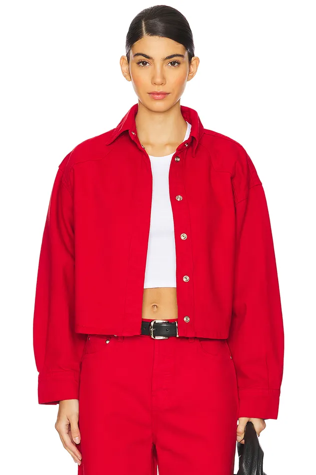 Shorty Boxy Shirt Cherry Red Women Lovers and Friends Tops