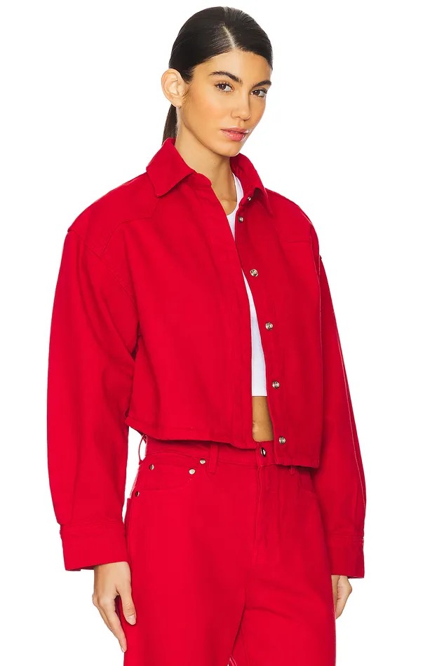 Shorty Boxy Shirt Cherry Red Women Lovers and Friends Tops Shorty Boxy Shirt Cherry Red Women Lovers and Friends Tops