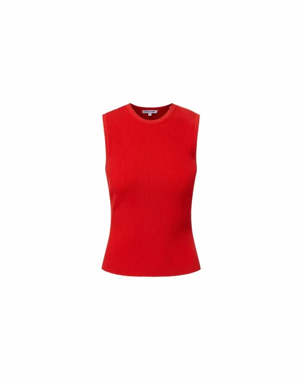 Sid CrewNeck Knit Tank Top Poppy Women Veronica Beard Tops Sid CrewNeck Knit Tank Top Poppy Women Veronica Beard Tops
