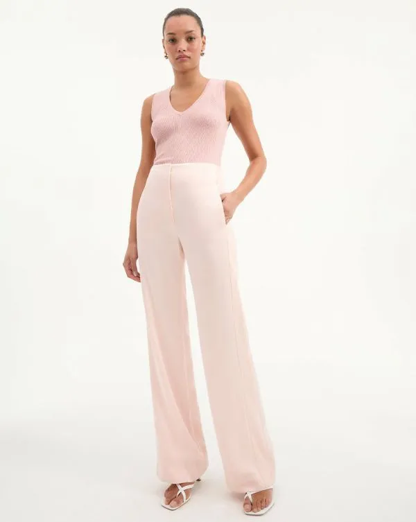 Sid Knit Tank Top Pink Clay Women Veronica Beard Tops