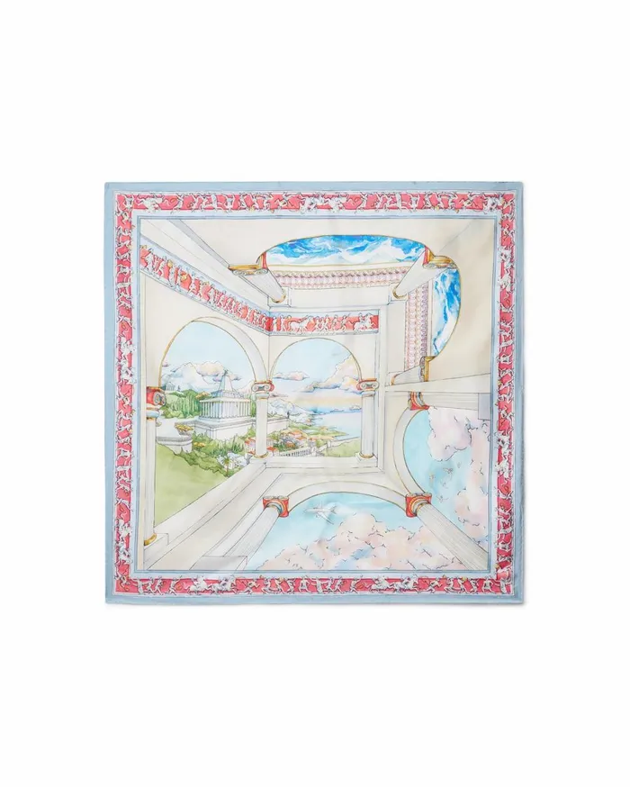 Silk Scarves MenWomen Casablanca Paris Le Passage Large Silk Scarf