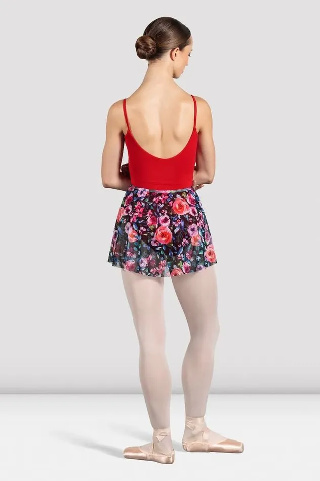 Skirts and Tutus Bloch Adult Ladies Floral Printed Skirt Rose