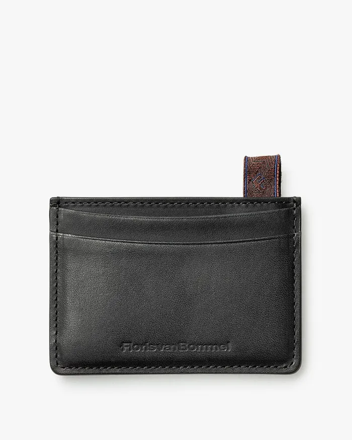 Small Leather Goods Men Floris Van Bommel Card Holder Leather Black Leather