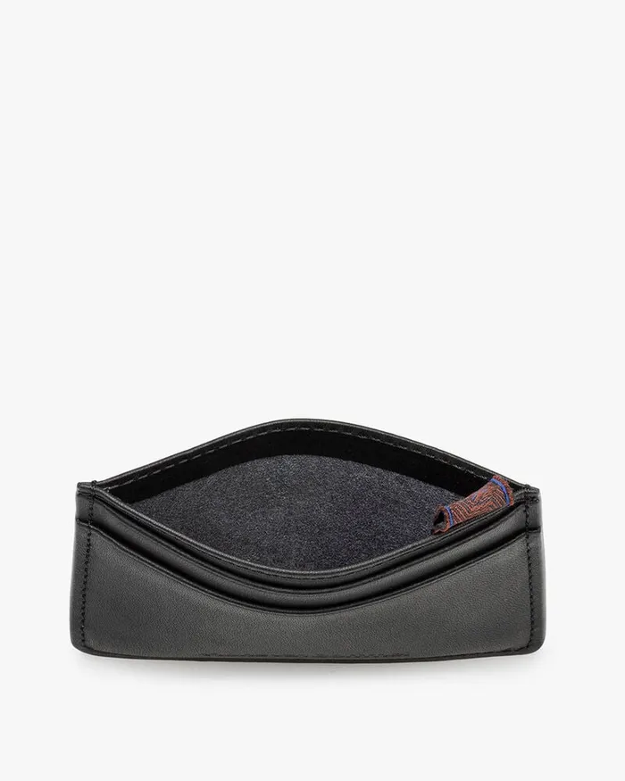 Small Leather Goods Men Floris Van Bommel Card Holder Leather Black Leather