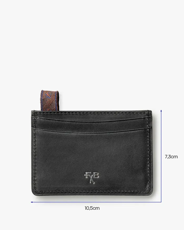 Small Leather Goods Men Floris Van Bommel Card Holder Leather Black Leather
