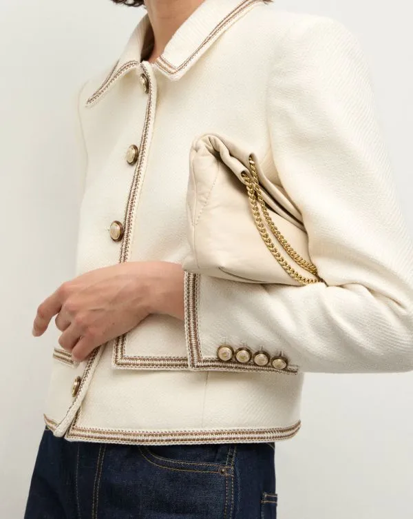 Small Veronica Beard Slouch Bag Ivory Women Veronica Beard Handbags