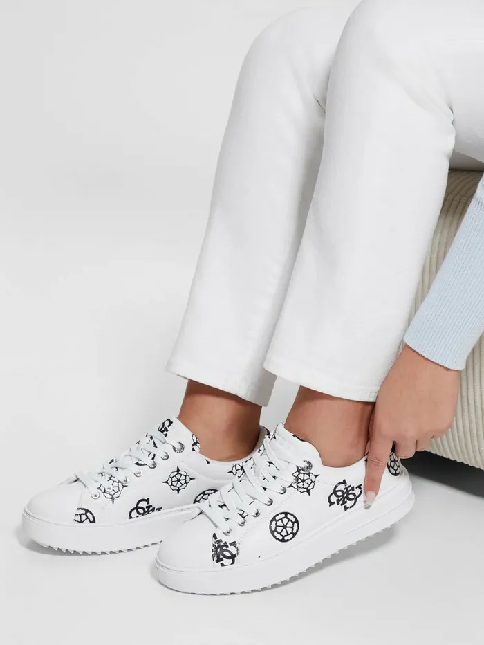 Sneakers Denesa Peony LowTop Sneakers White Logo 8211 GUESS Women Sneakers Denesa Peony LowTop Sneakers White Logo 8211 GUESS Women