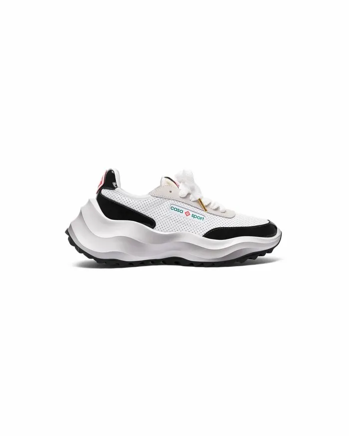 Sneakers Men Casablanca Paris Atlantis White and Black Sneaker