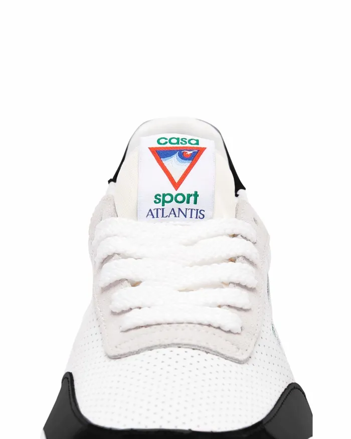 Sneakers Men Casablanca Paris Atlantis White and Black Sneaker