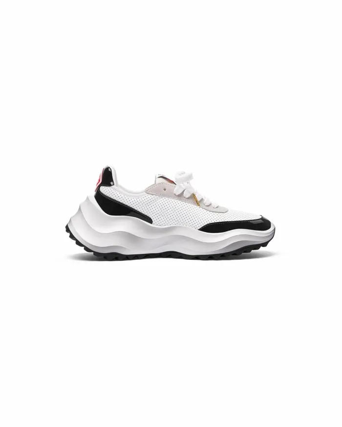 Sneakers Men Casablanca Paris Atlantis White and Black Sneaker