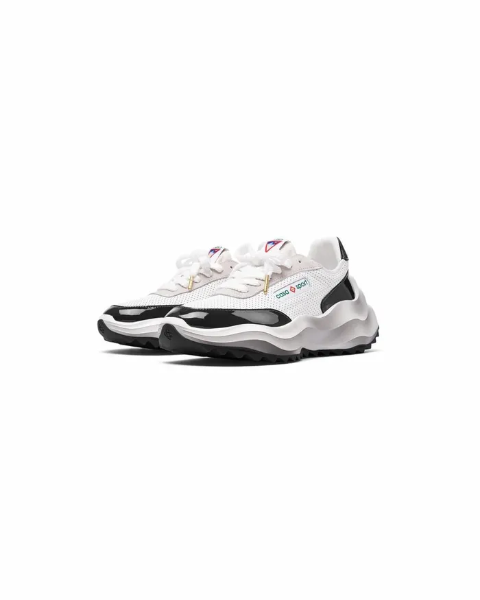 Sneakers Men Casablanca Paris Atlantis White and Black Sneaker
